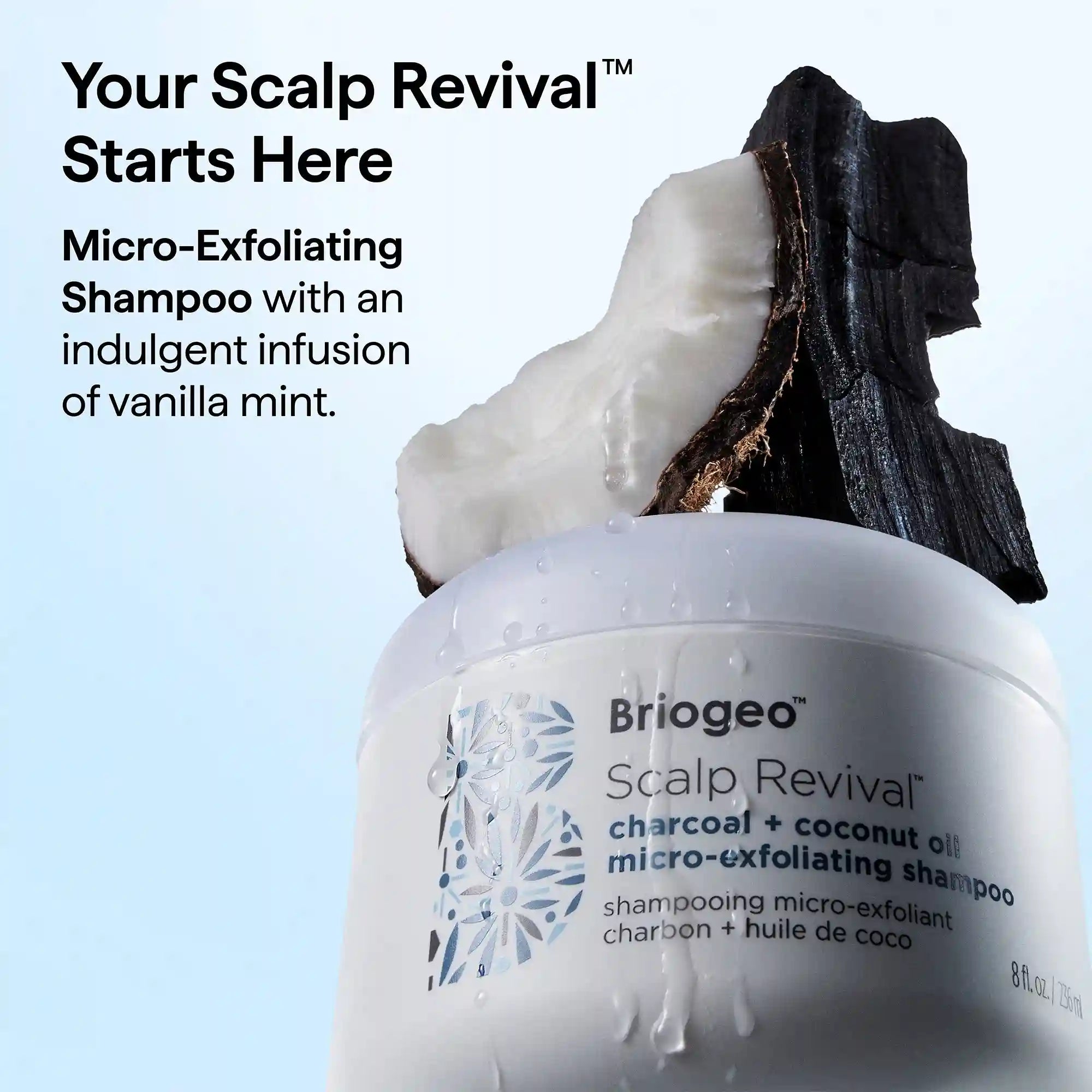 Scalp Revival™ Charcoal + Coconut Oil Micro-Exfoliating Shampoo | Scalp Scrub